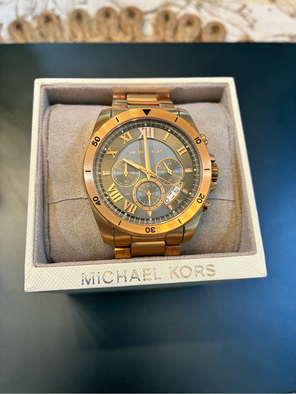 Men’s Michael Kors Rose Gold Chronograph Watch